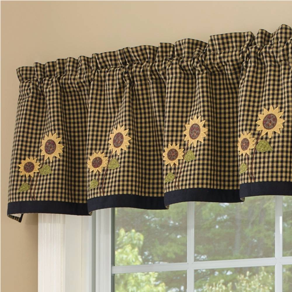 sunflower curtain