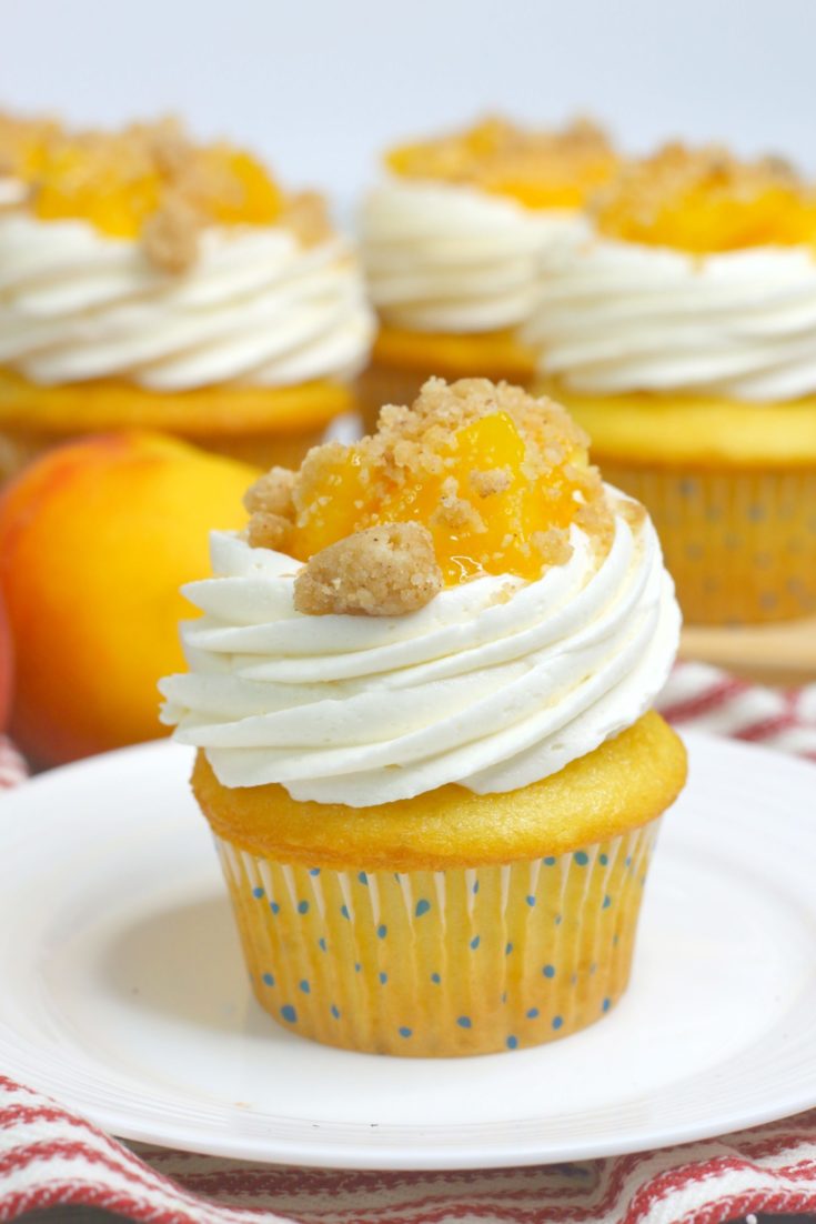 peach pie cupcakes