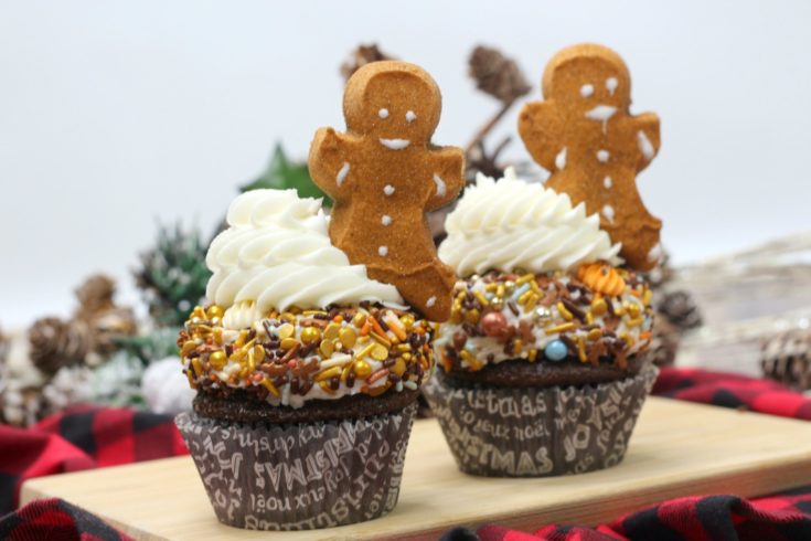 Gingerbread Man Cupcakes