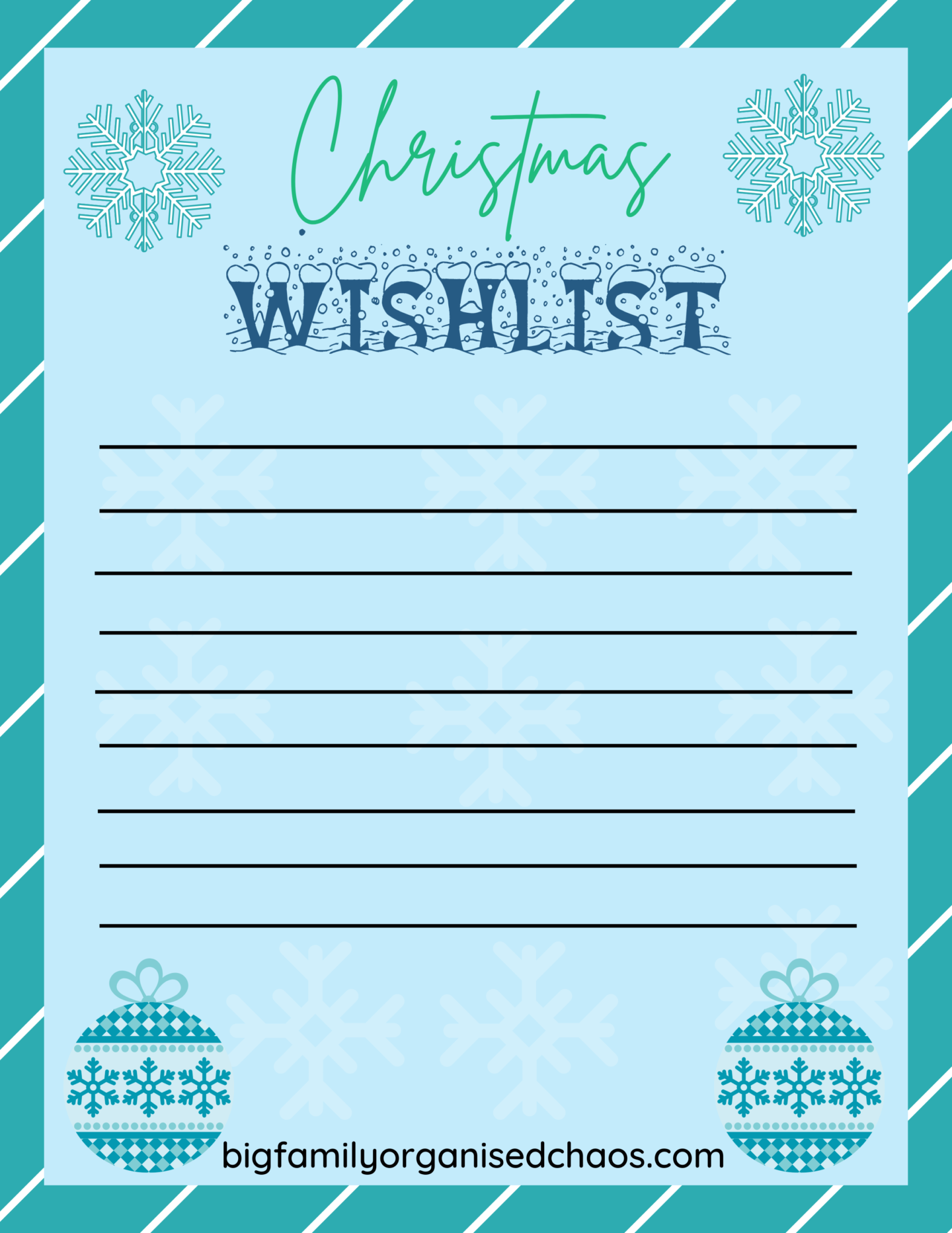 letters to Santa christmas wish list 