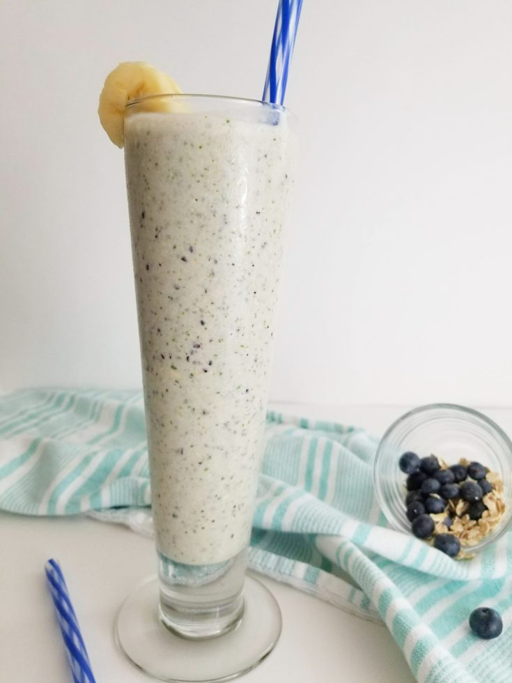 Blueberry Banana Oat Smoothie